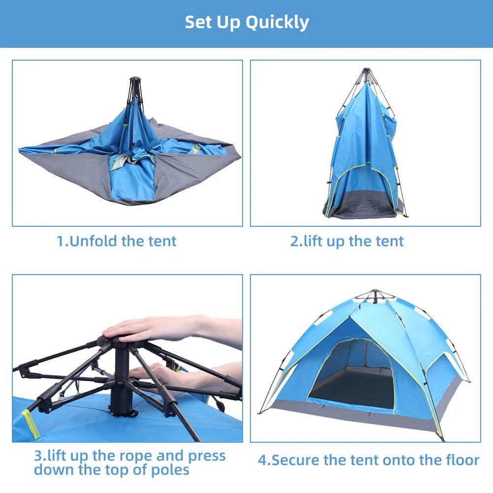 2-3 Person Waterproof Automatic Camping Tent Z629