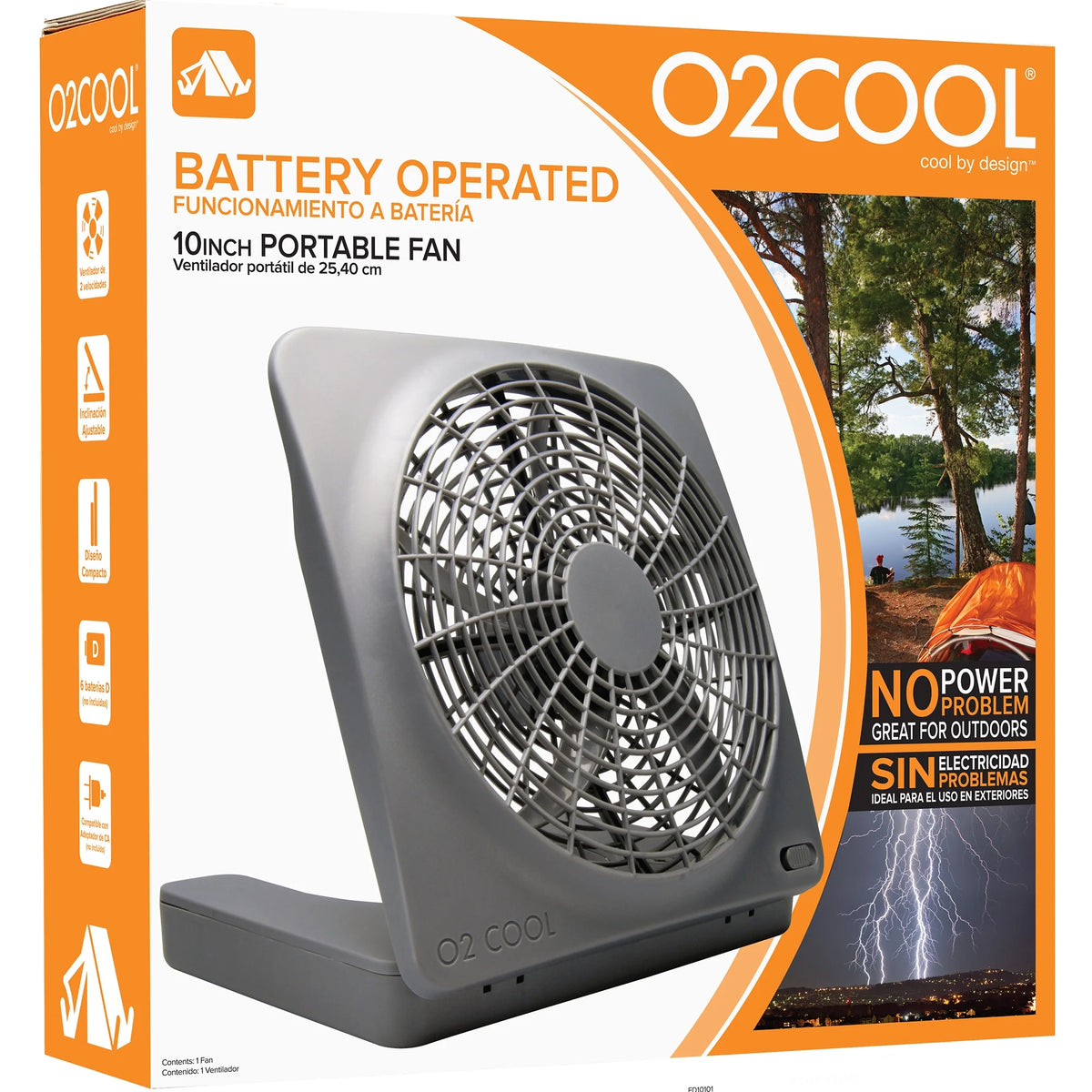 10 inch Battery or Electric Portable Fan A409