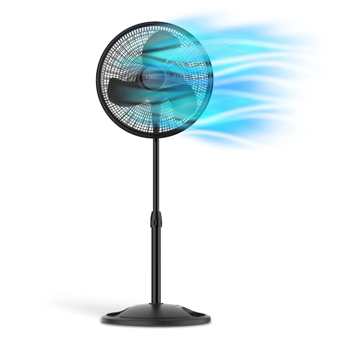 16 Oscillating Adjustable Pedestal Fan with 3-Speeds, Black A467