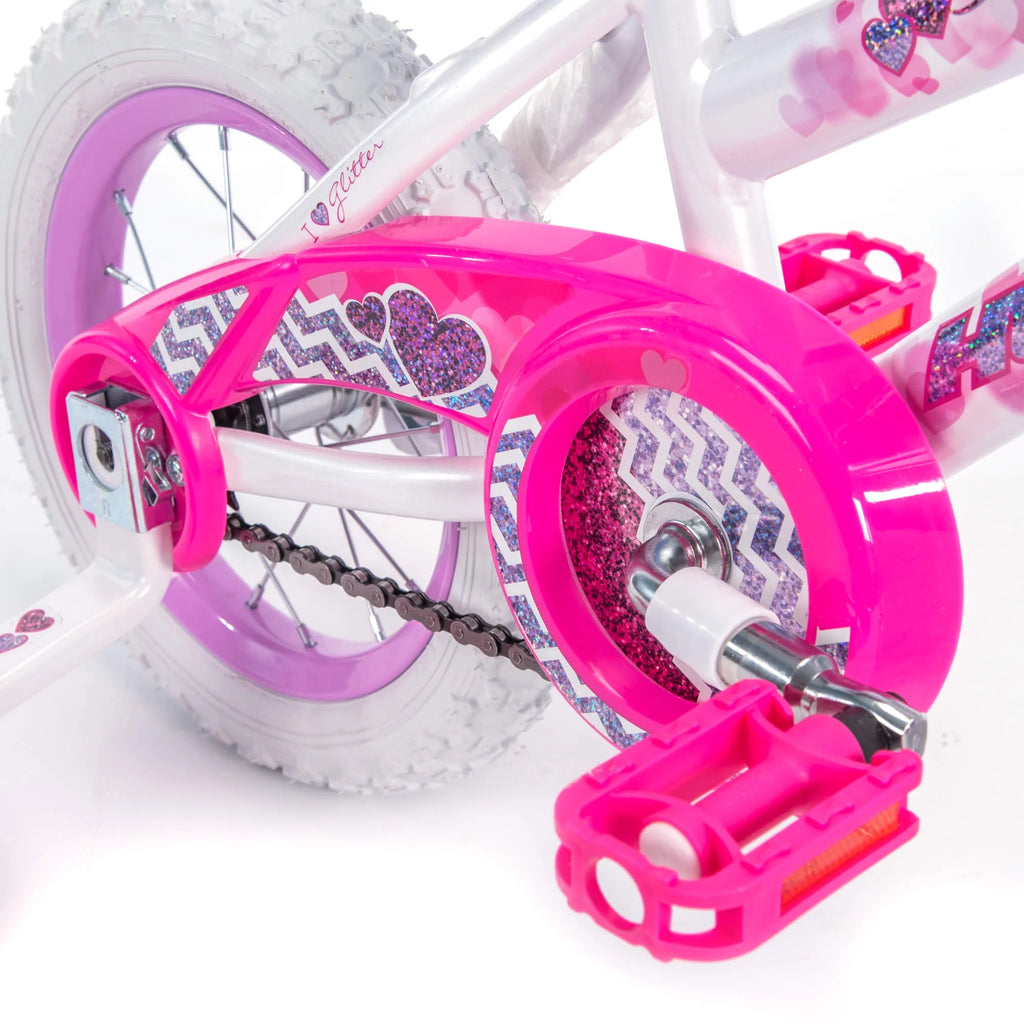 12 in. White Kids Bike B8809