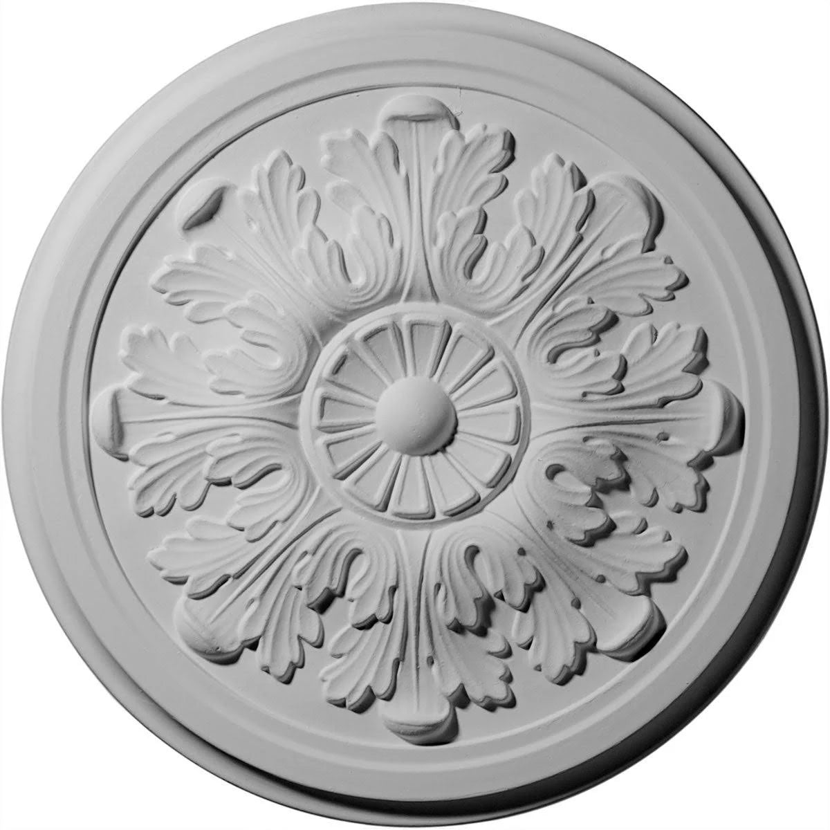 12 3/4 inch x 7/8 inch Hand-Painted Ceiling Medallion V6558