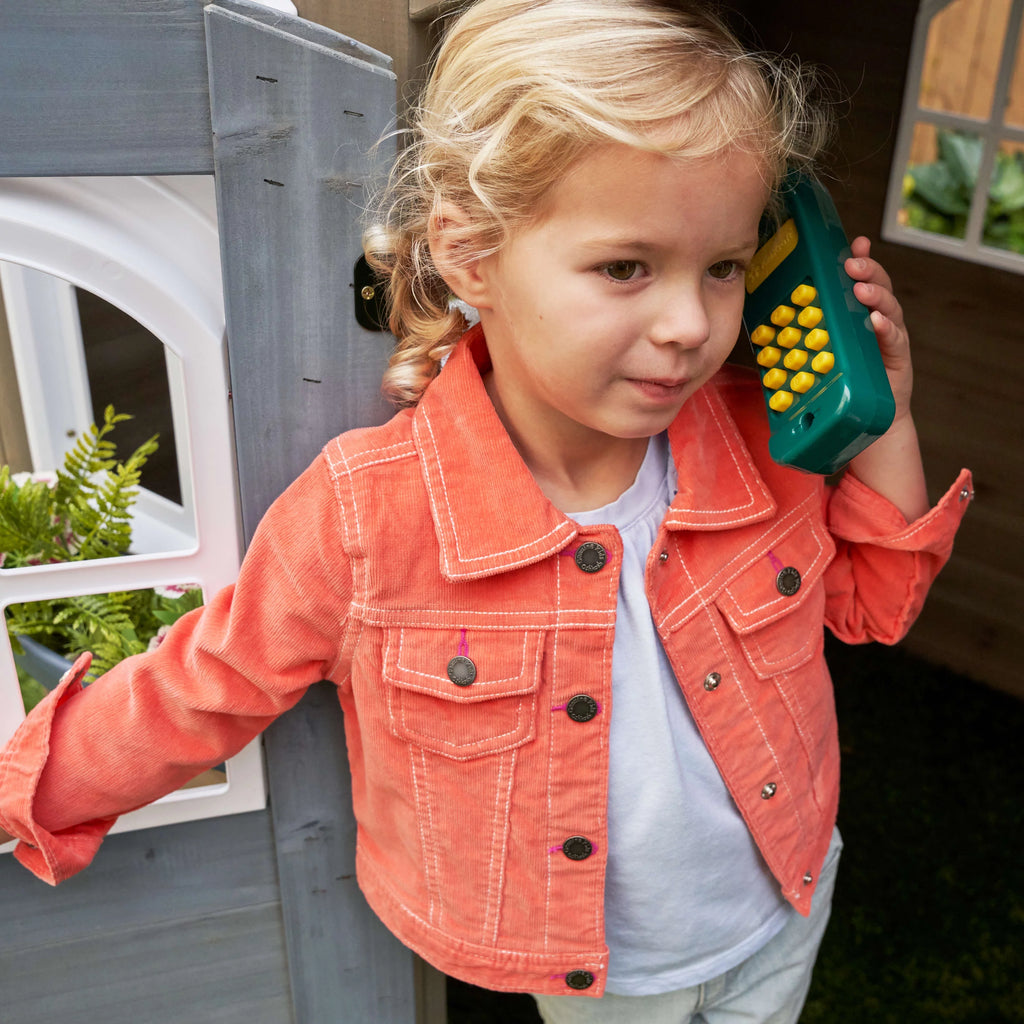 Wooden Outdoor Playhouse with Kitchen W129