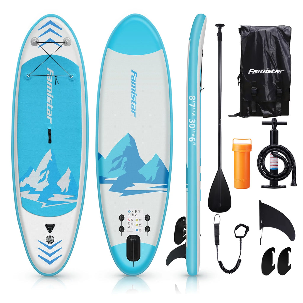 10' Inflatable Stand Up Paddle Board with 3 Fins H14350