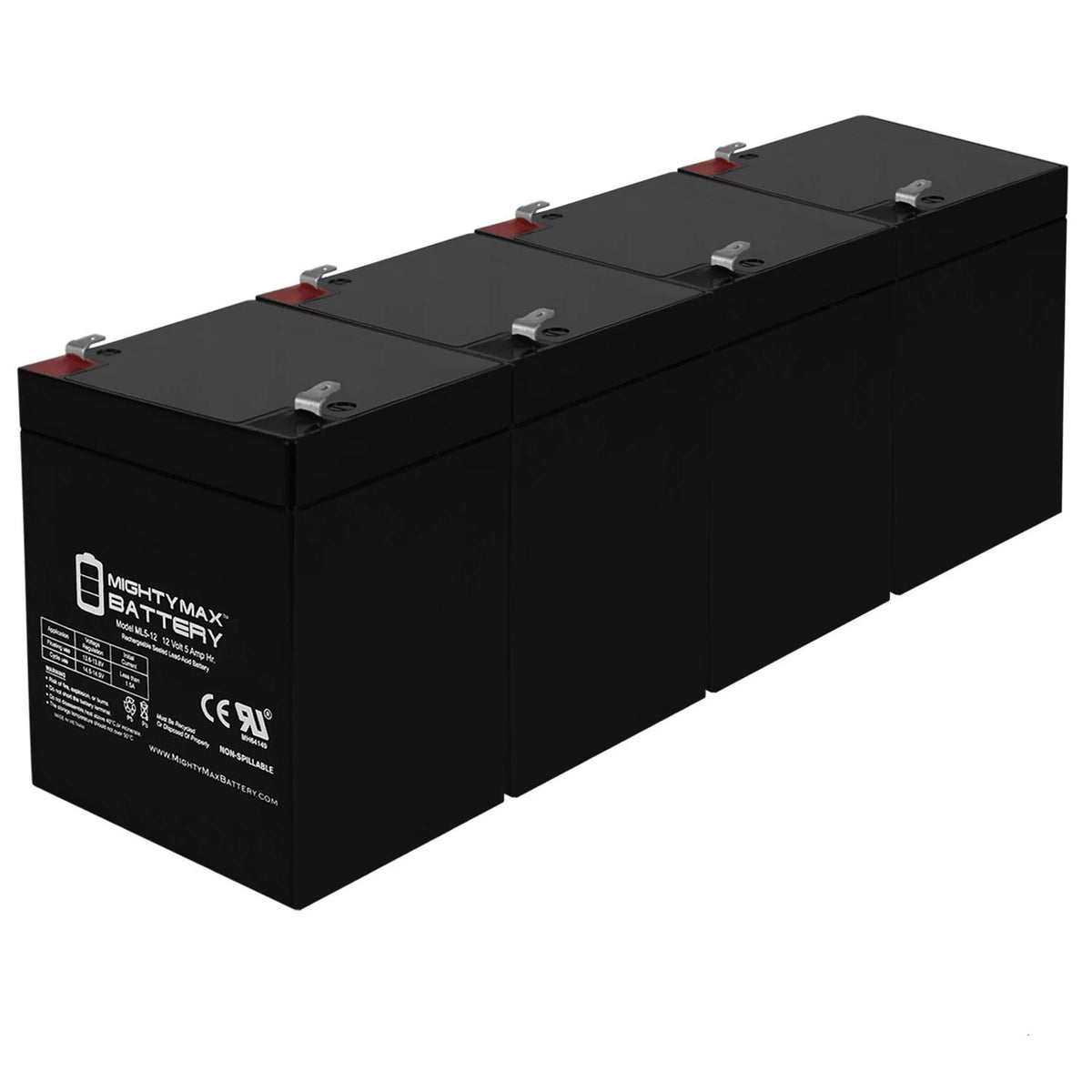 12V 5AH SLA Replacement Battery with F1 Terminal W69707