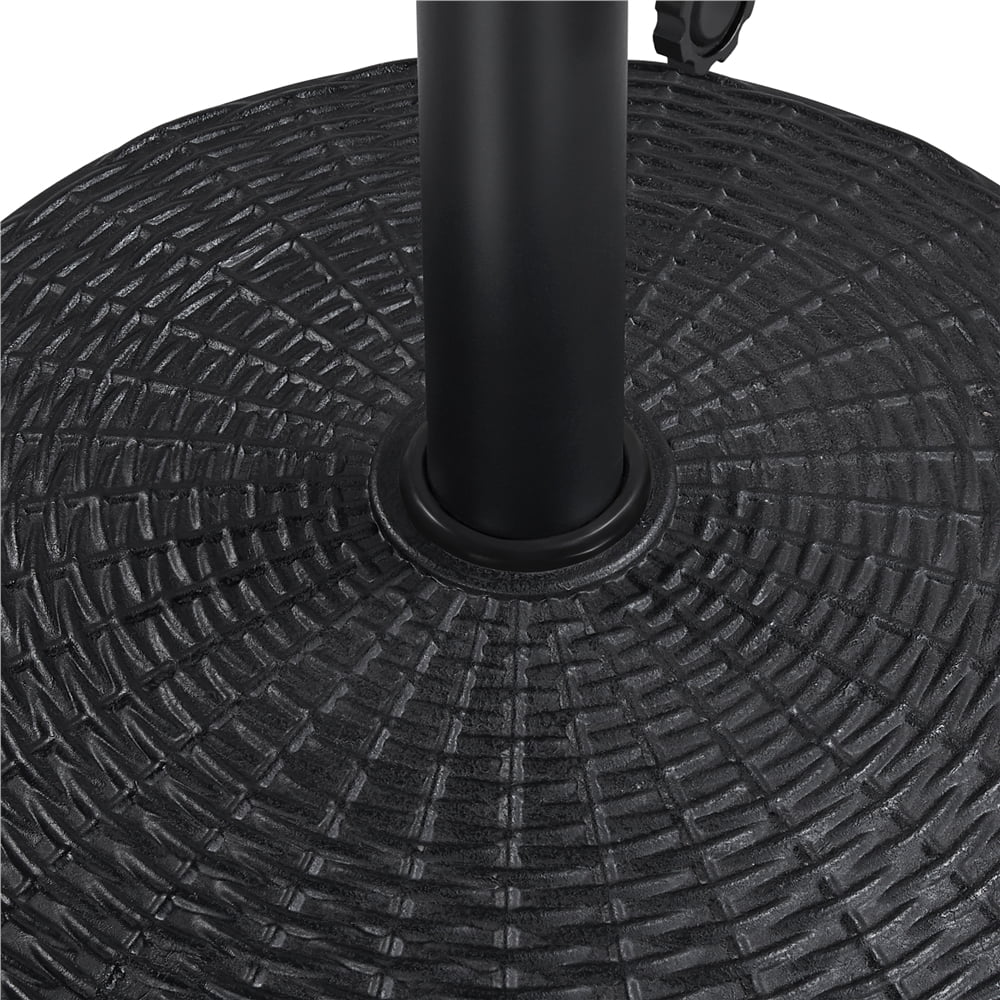Black Round Resin and Iron Umbrella Base G8059