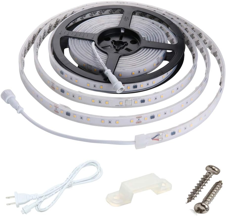 120V Dimmable Waterproof IP65 Cool White 6000K LED Strip Light T282802