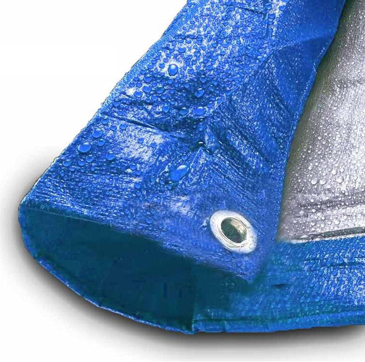 10' x 20' Water Resistant Reversible Blue/Silver Medium Duty Tarp L20830