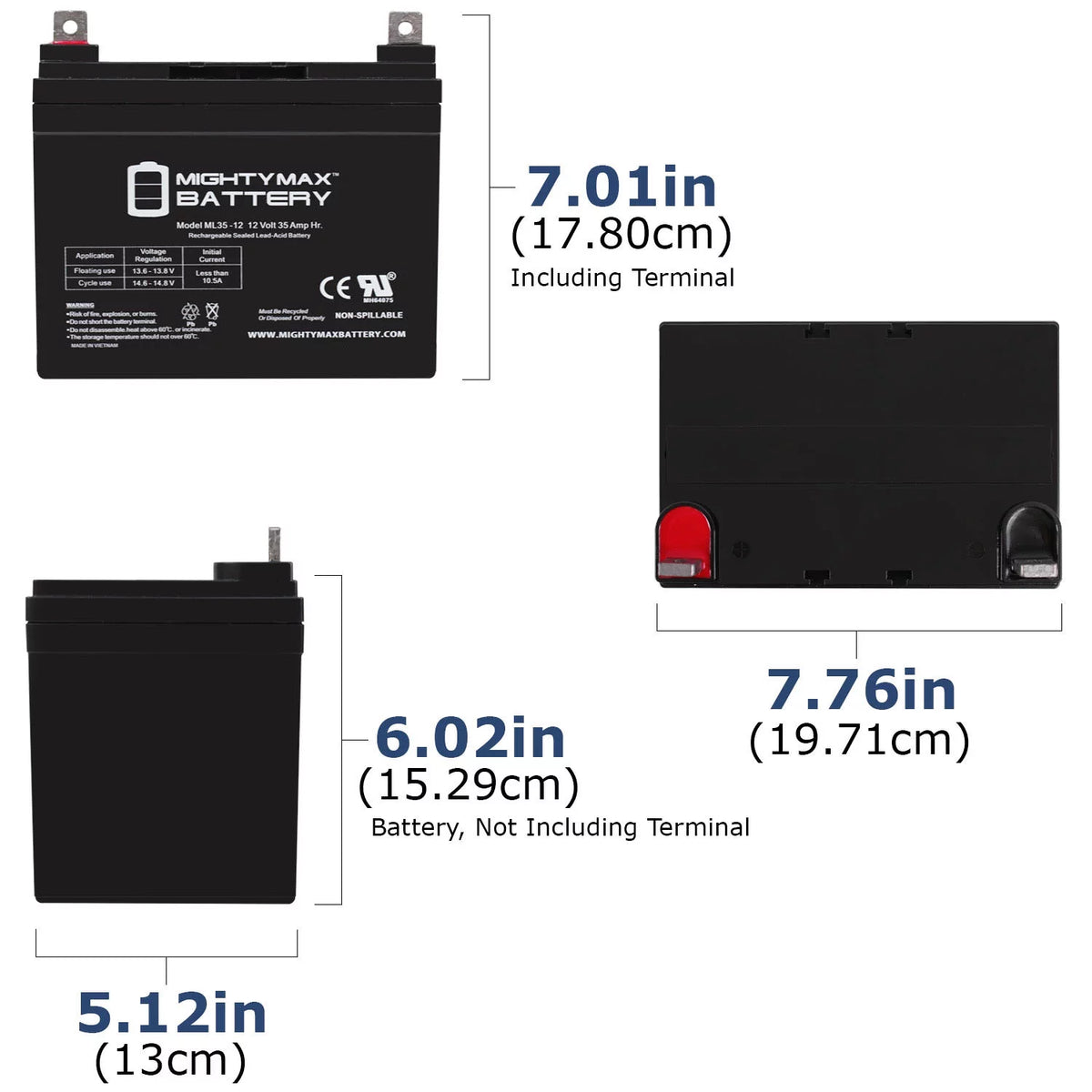 12V 35AH SLA Replacement Battery K647