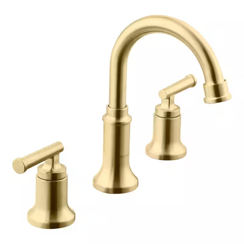 8 in. Widespread Double-Handle High-Arc Bathroom Faucet Matte Gold J144