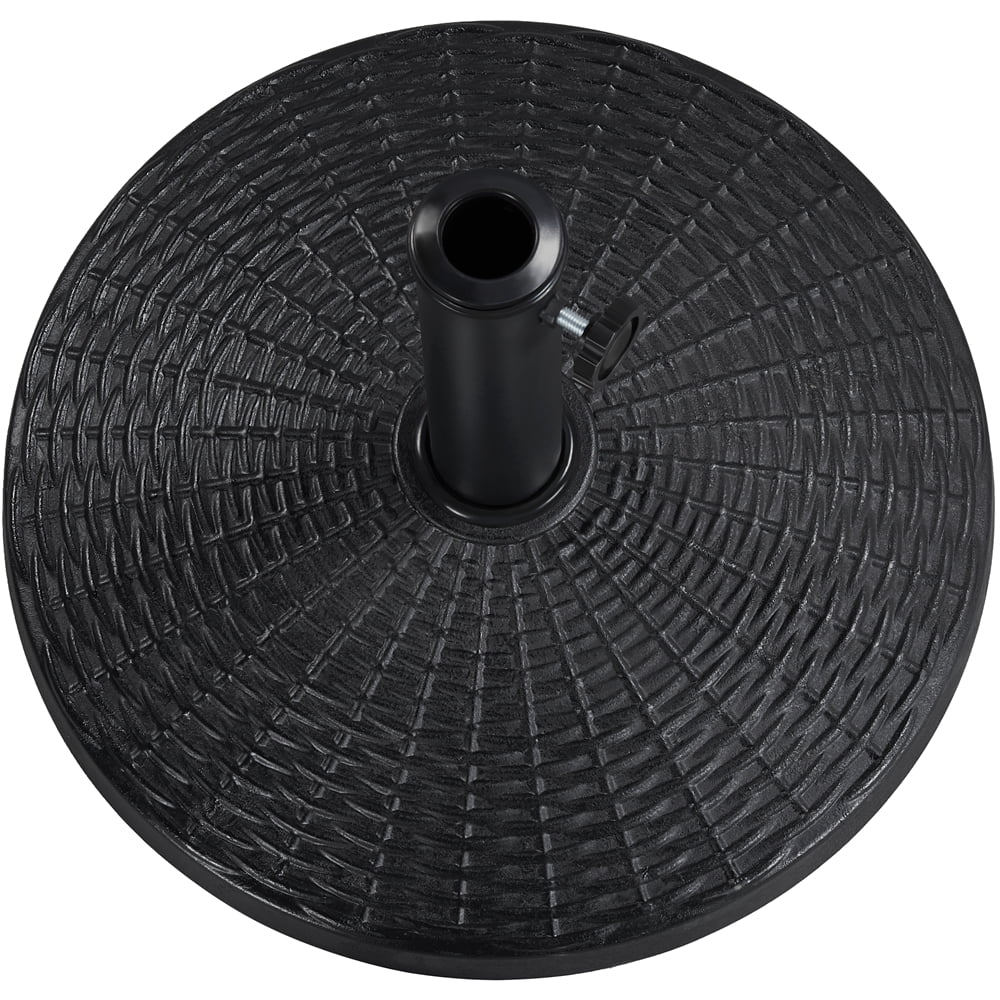 Black Round Resin and Iron Umbrella Base G8059