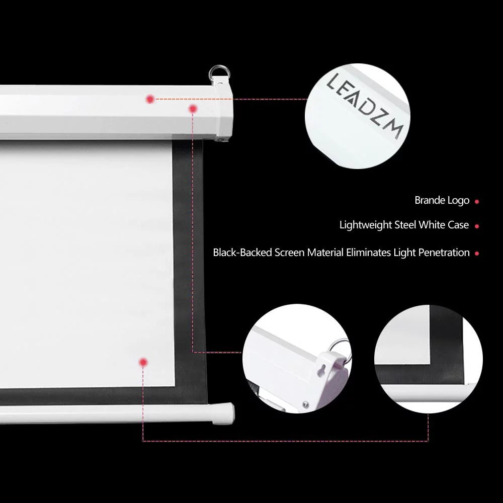 100 Electric Motorized Projection Screen 4:3 R39380