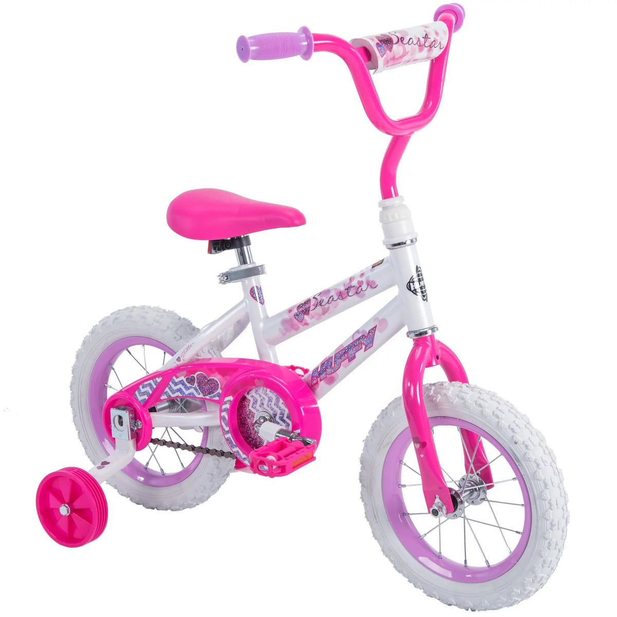 12 in. White Kids Bike B8809