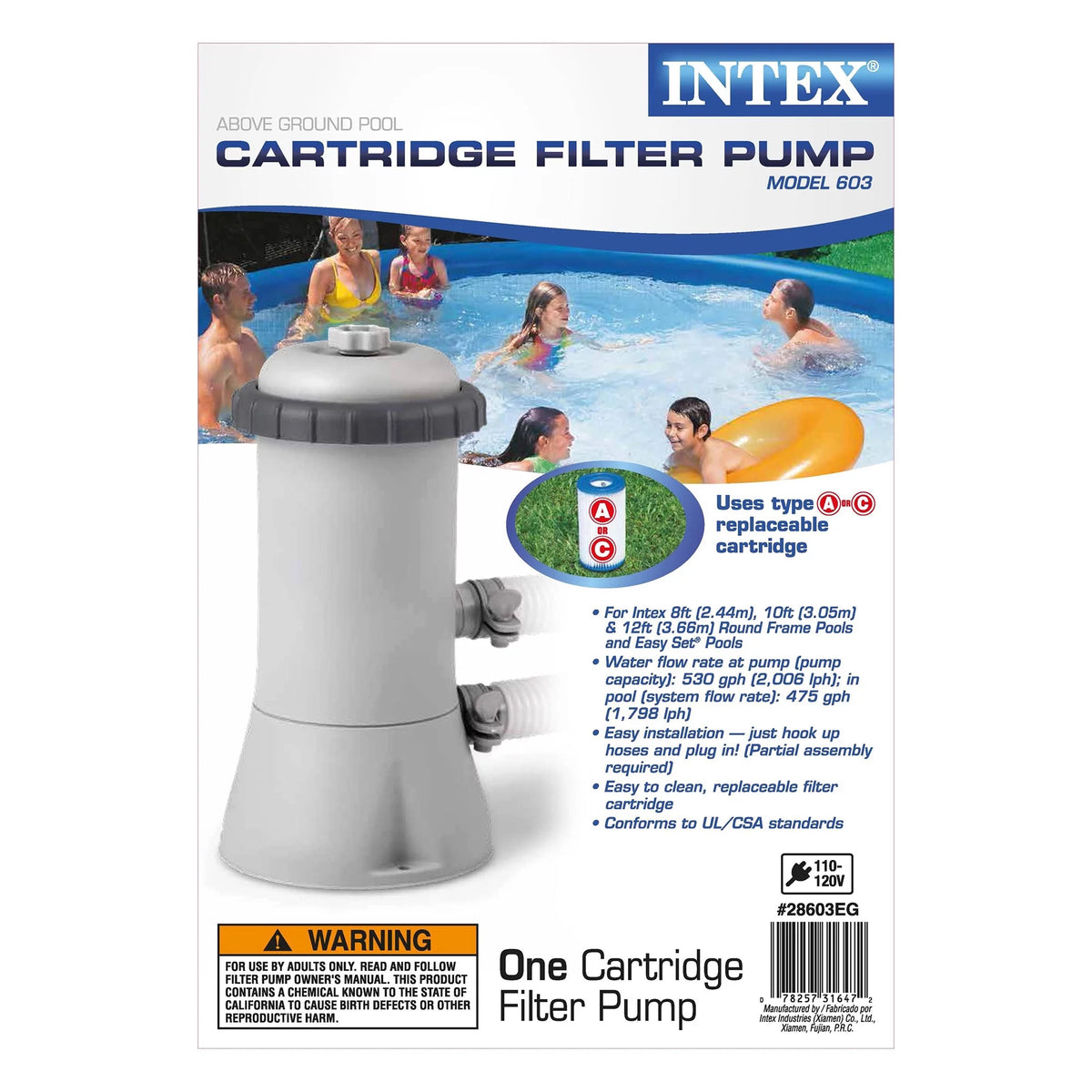 15ft x 33in Above Ground Swimming Pool with Filter Pump W579