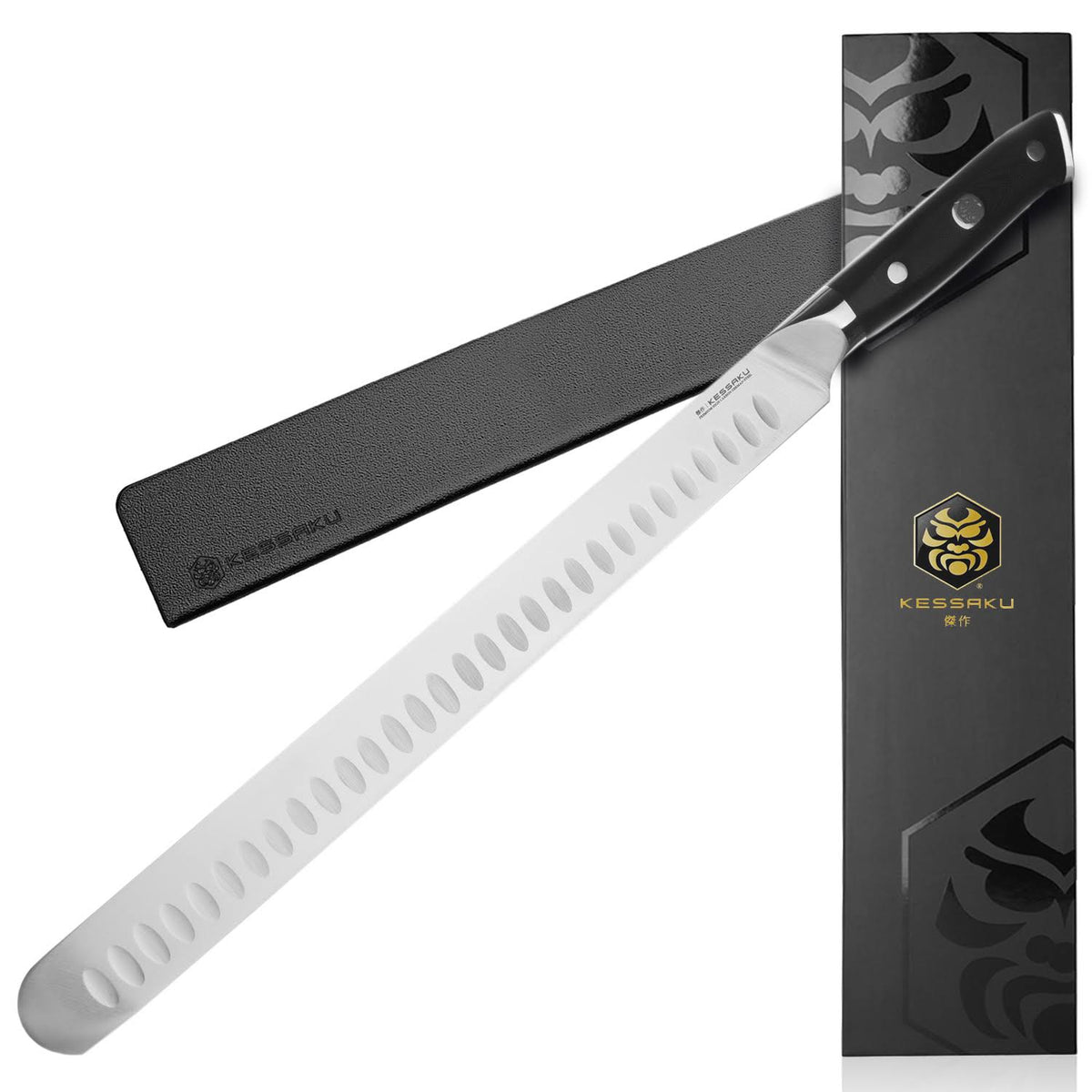 12-Inch German HC Steel Granton Edge Carving Slicing Knife G17864