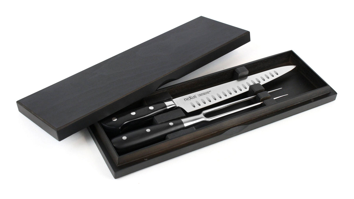Stainless Steel 2-Piece Carving Set with Case H39256