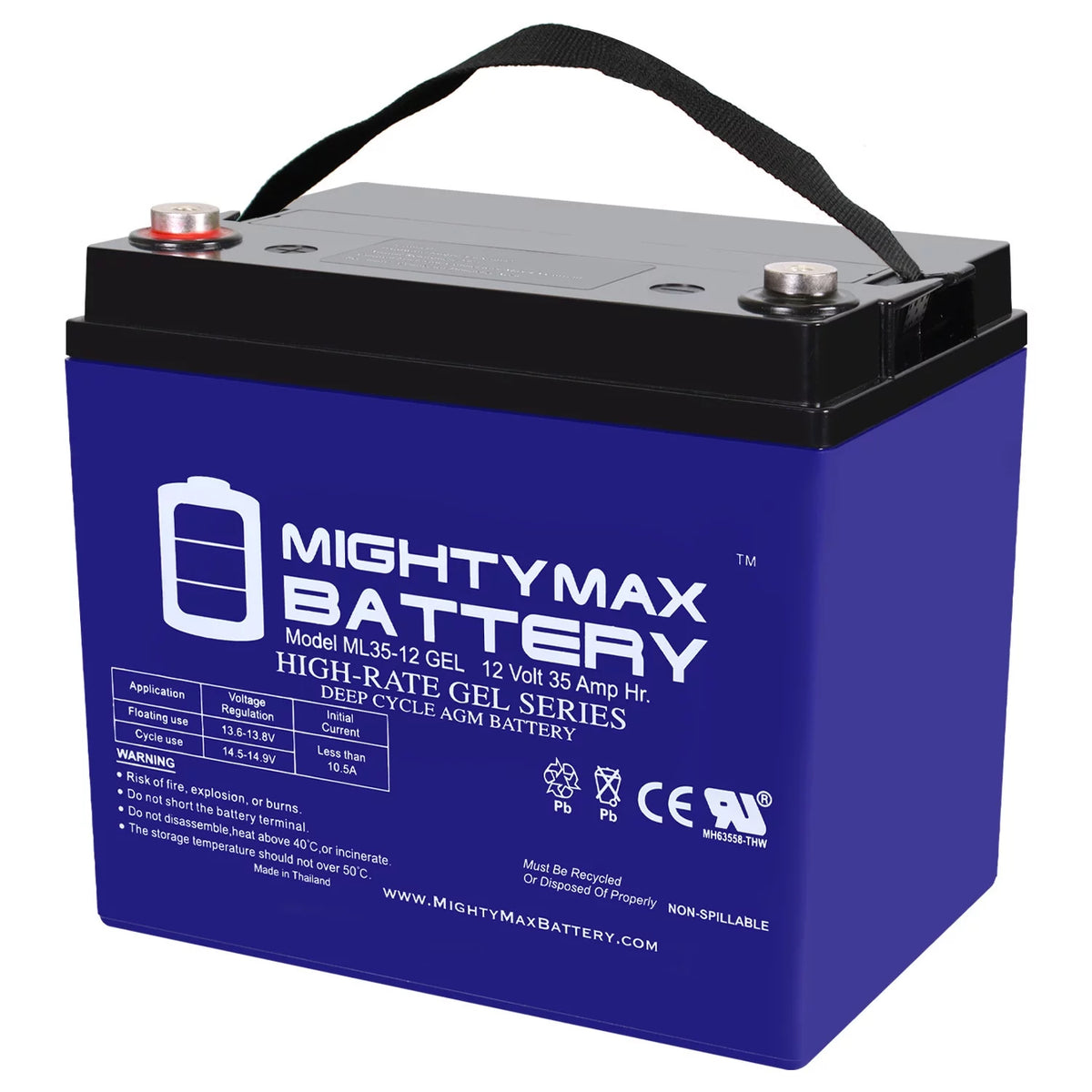 12V 35AH GEL Replacement Battery J55515