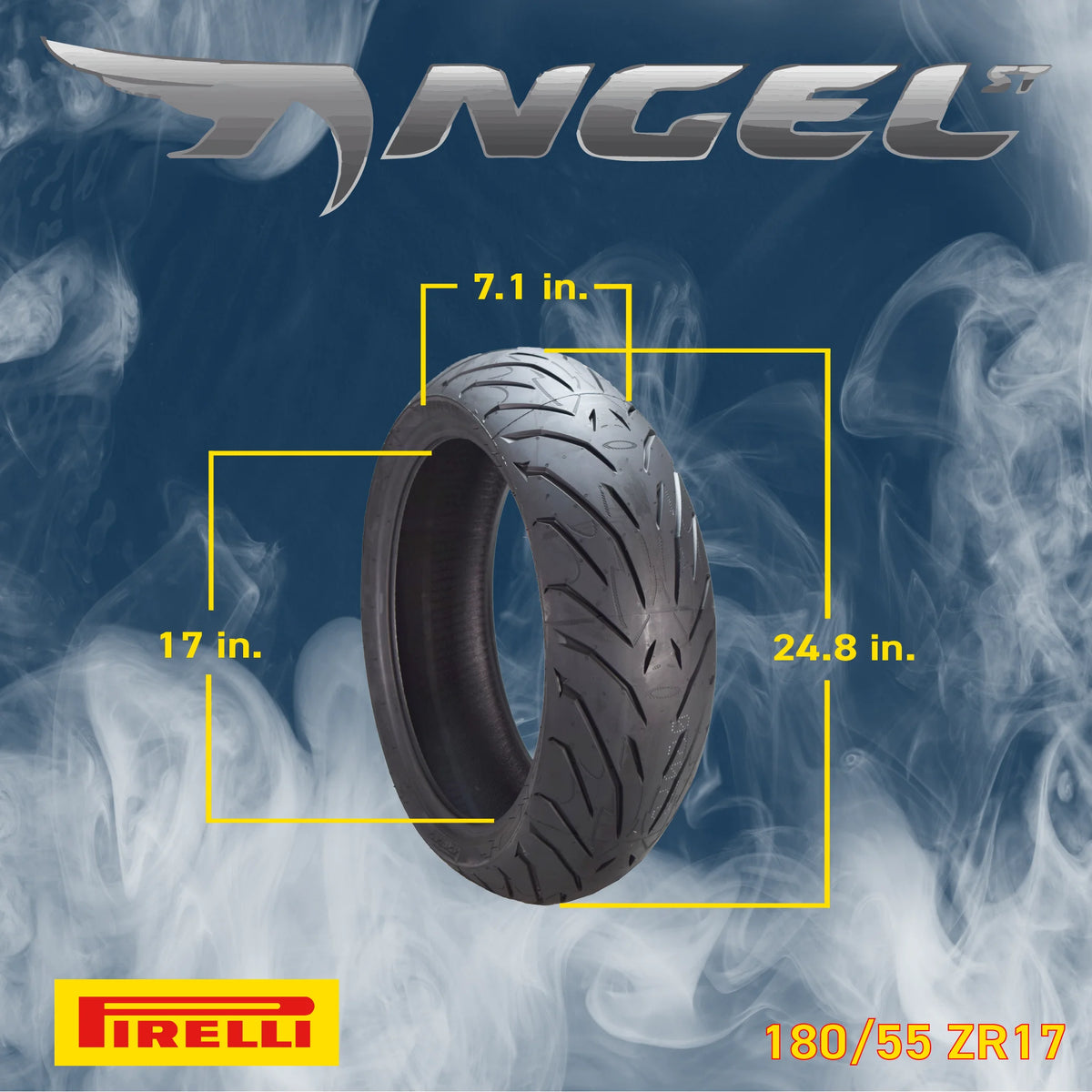 120/70ZR17 & 180/55ZR17 Sport Touring Motorcycle Tires Two Pack X85449