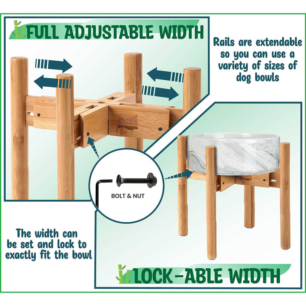 Adjustable Dog Bowl Stand L781