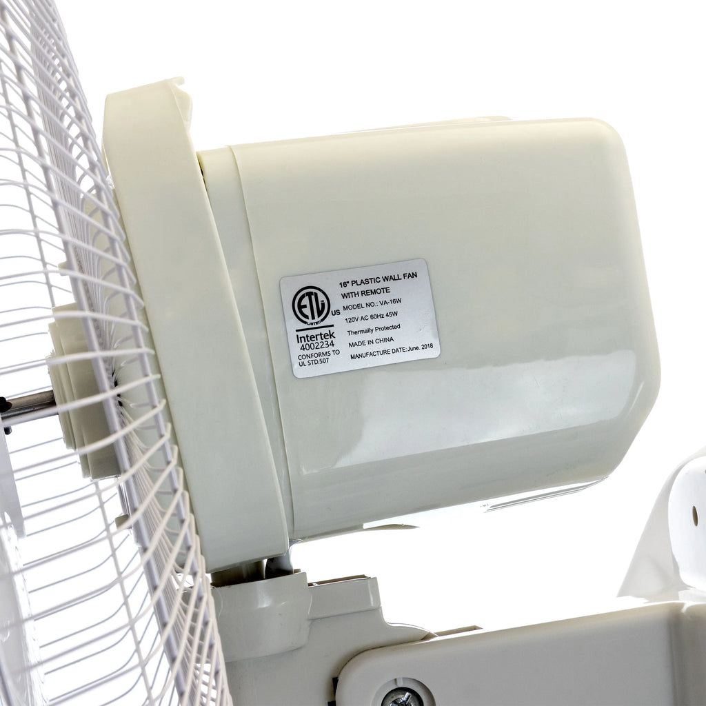 16 Pedestal Wall Fan White D7774