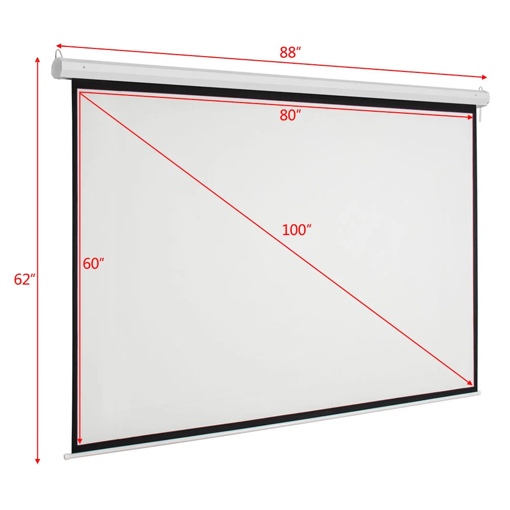 100 Electric Motorized Projection Screen 4:3 R39380