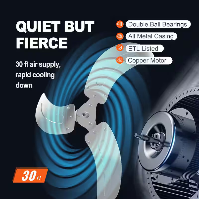 18 in. 3-speed Oscillating Wall Fan D959170