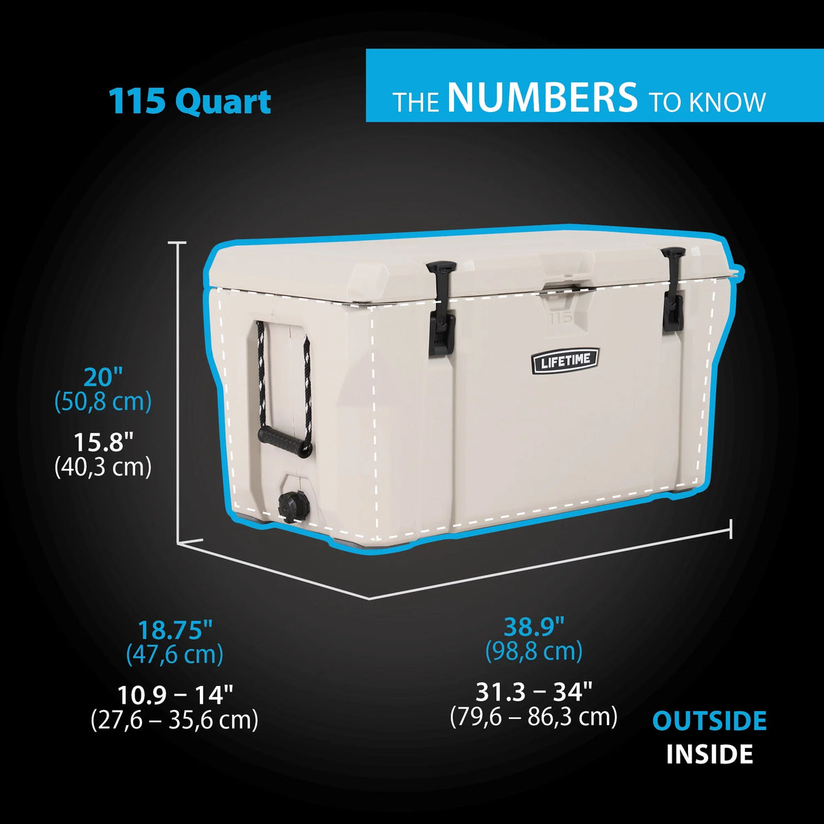 115 Quart Polyethylene Cooler U192721