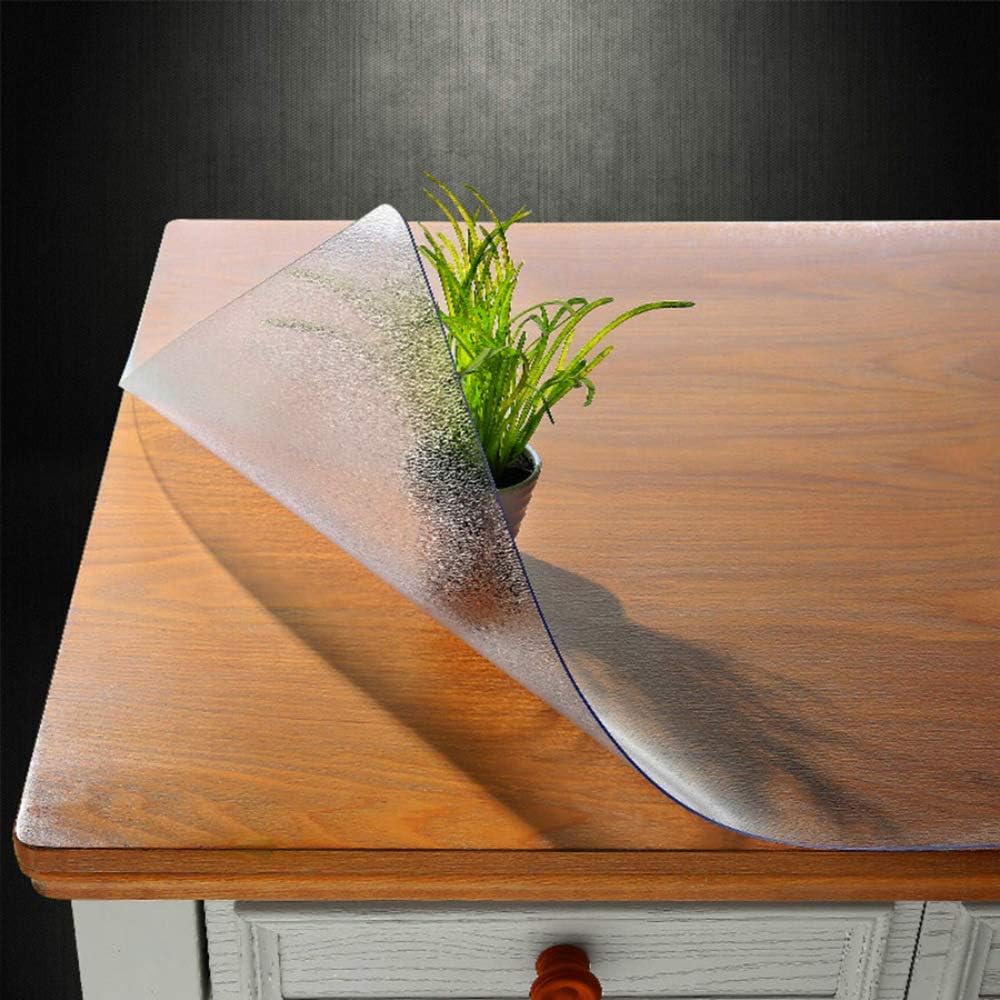 1.5mm Frosted PVC Table Cover Protector 32 x 72 Inch E161405