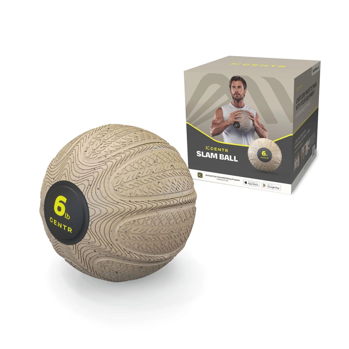 10 lb Sand Brown Slam Ball O651833