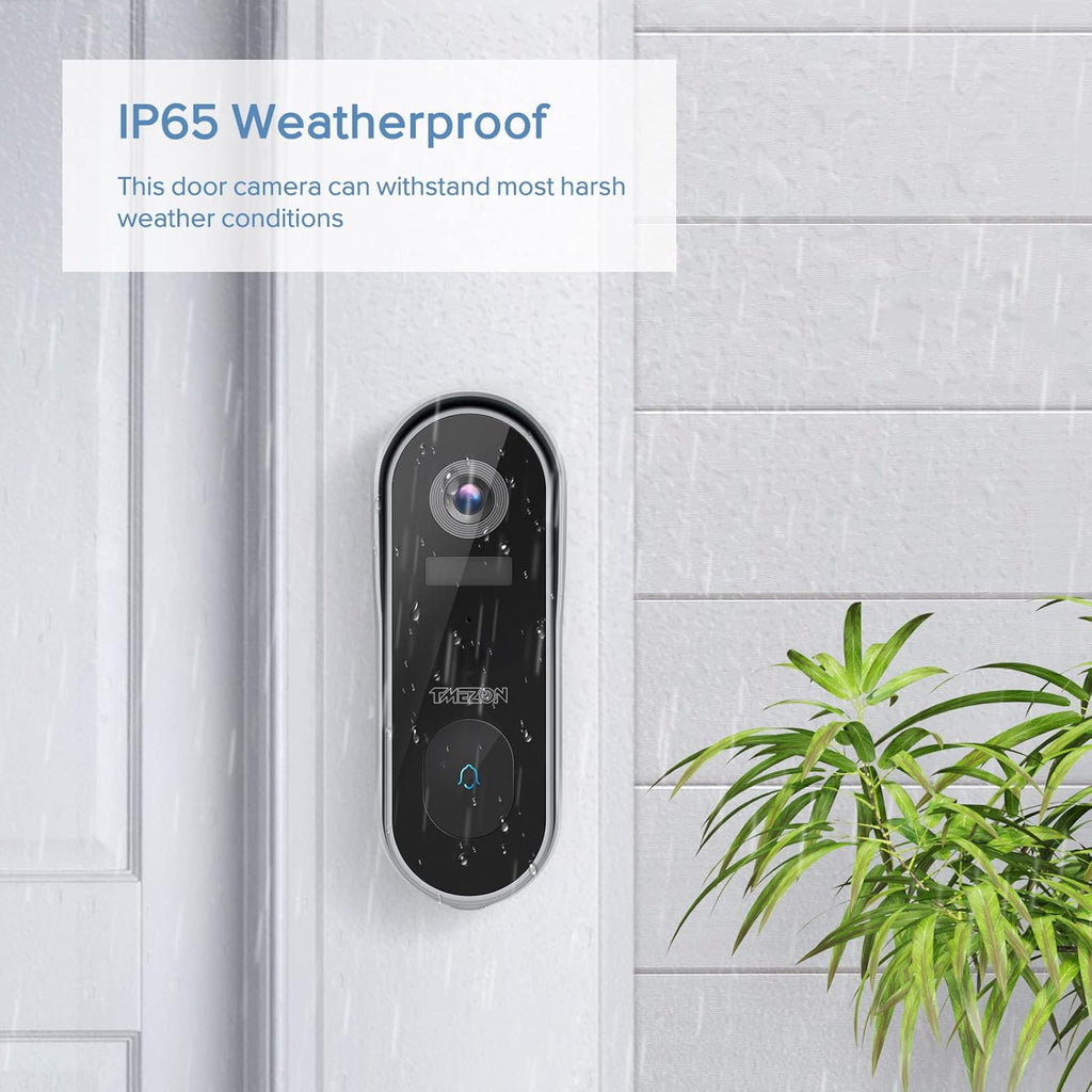 1080P HD WiFi Wireless Video Doorbell Camera with Chime D604033
