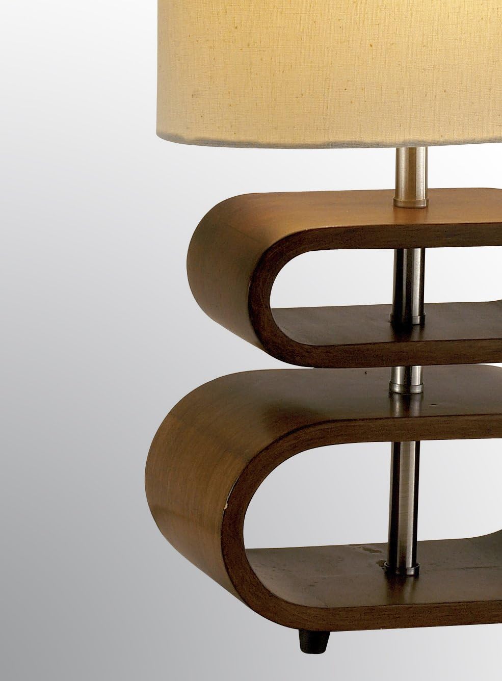 19.5 in Walnut Table Lamp X1646