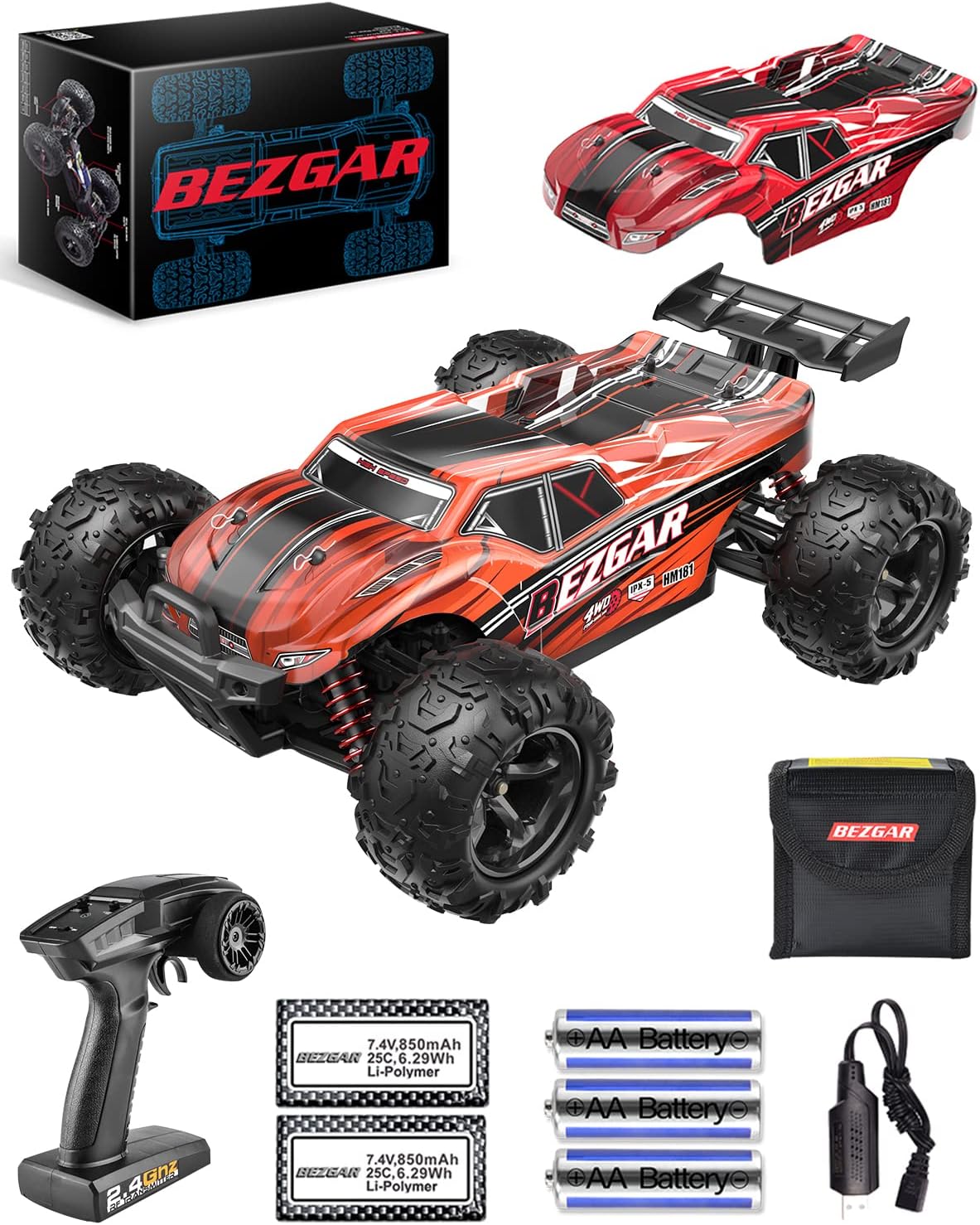 1:18 Scale 4WD Remote Control Monster Truck O634534
