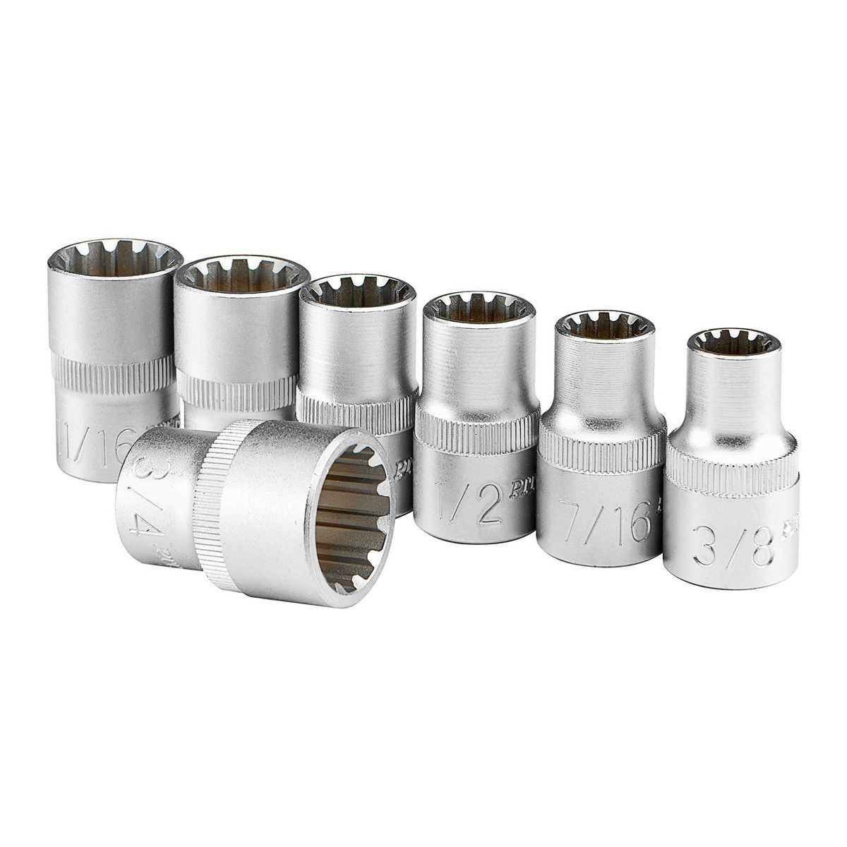 1/2 in. Drive SAE Spline Socket Set, 7-Piece H752922