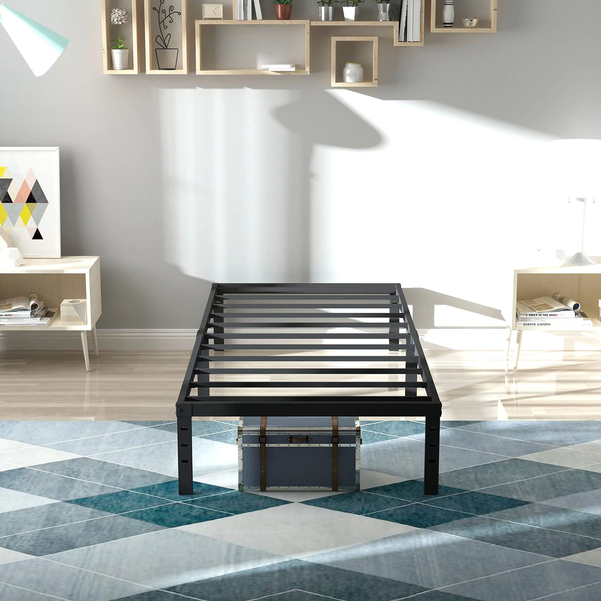 14'' Heavy Duty Twin Metal Platform Bed Frame X769571