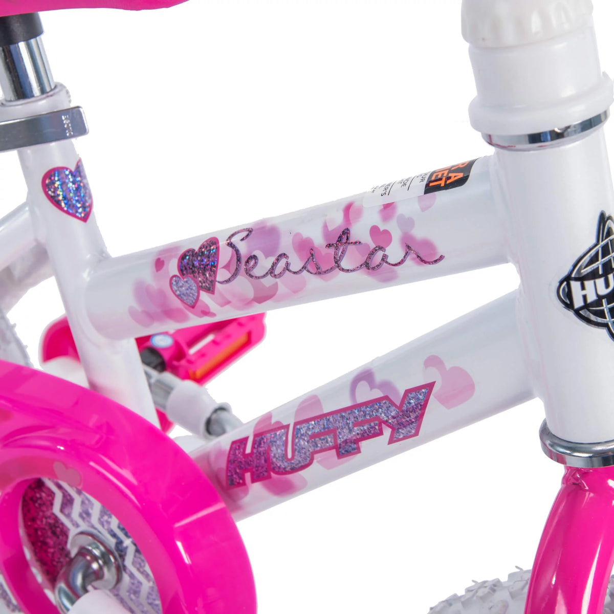 12 in. White Kids Bike B8809