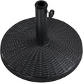 Black Round Resin and Iron Umbrella Base G8059