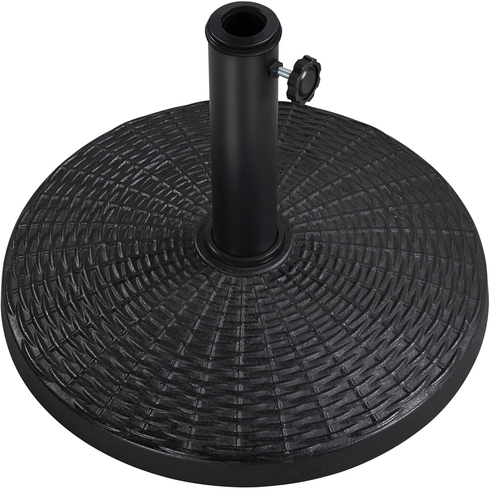 Black Round Resin and Iron Umbrella Base G8059