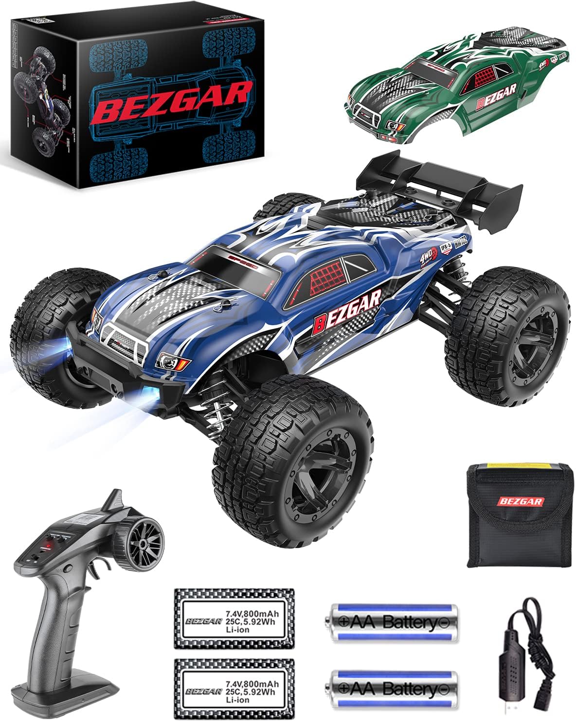 1:18 Scale 4WD Remote Control Monster Truck O634534