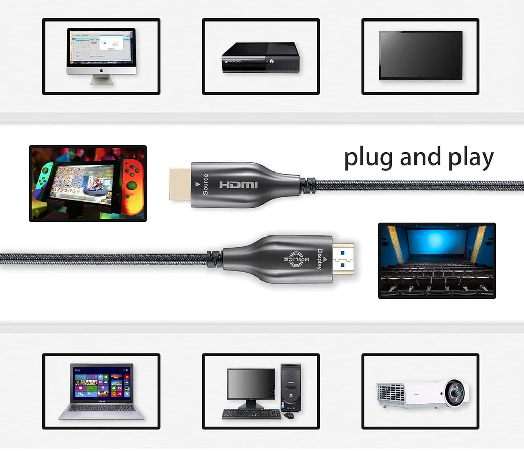 4K Fiber Optic HDMI Cable 30ft C574152