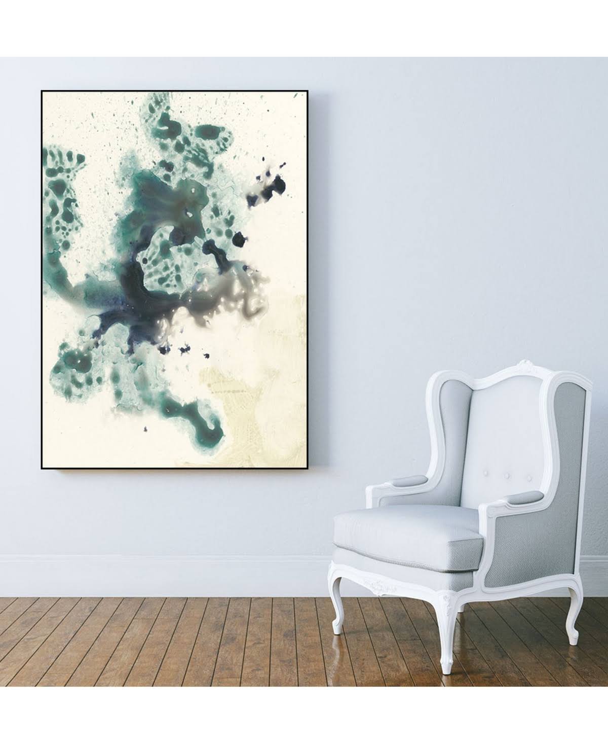 14x22 Framed Canvas Art Block L8422
