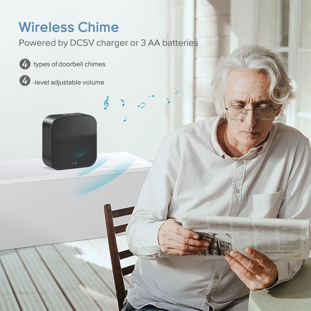 1080P HD WiFi Wireless Video Doorbell Camera with Chime D604033