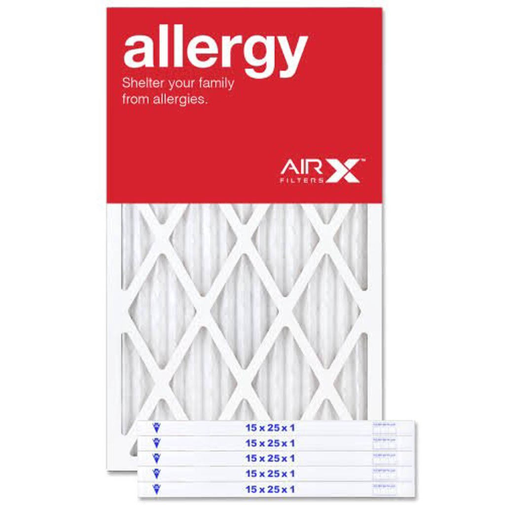 15x25x1 MERV 11 Pleated Air Filter Box of 6 H198475