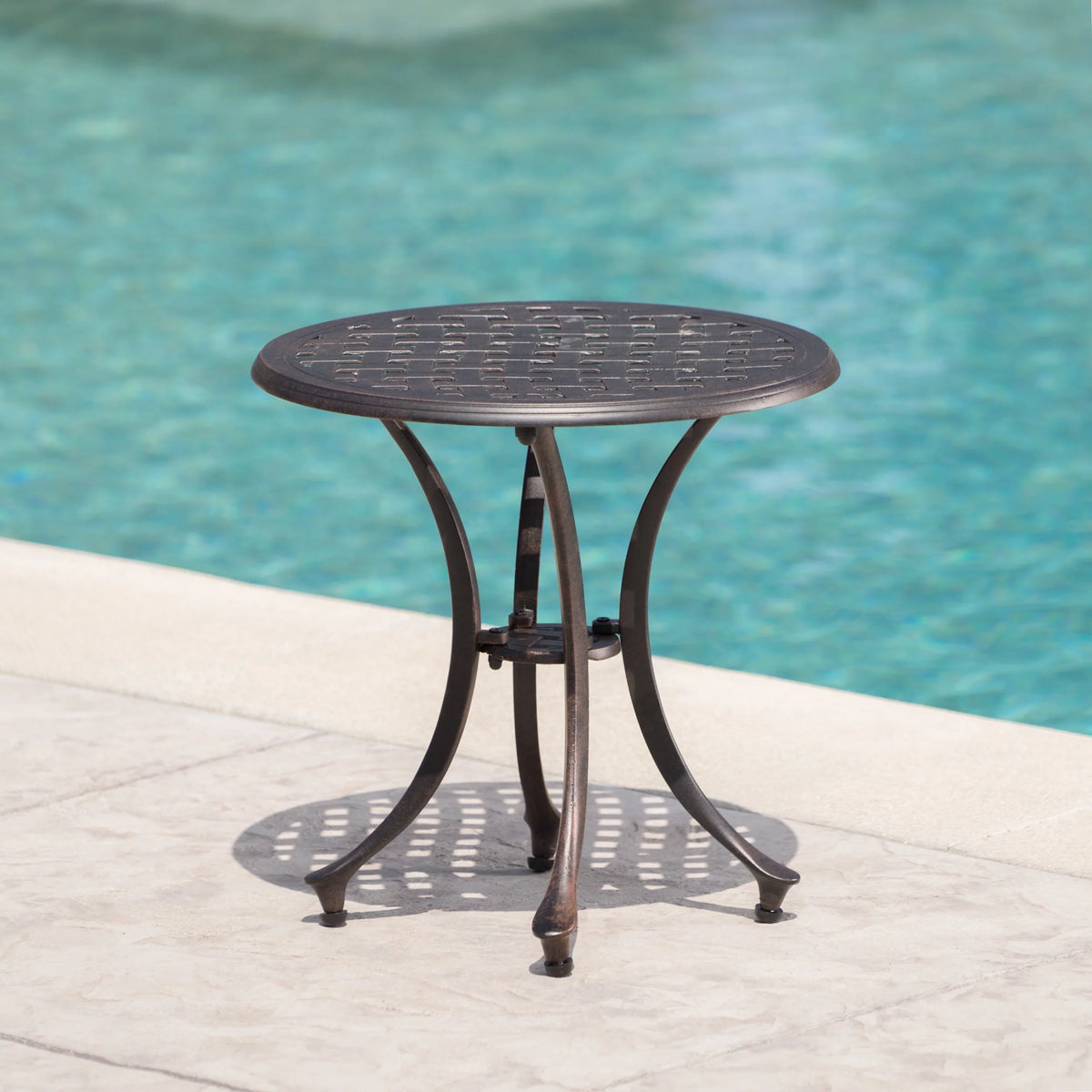 Cast Aluminum Side Table H13914