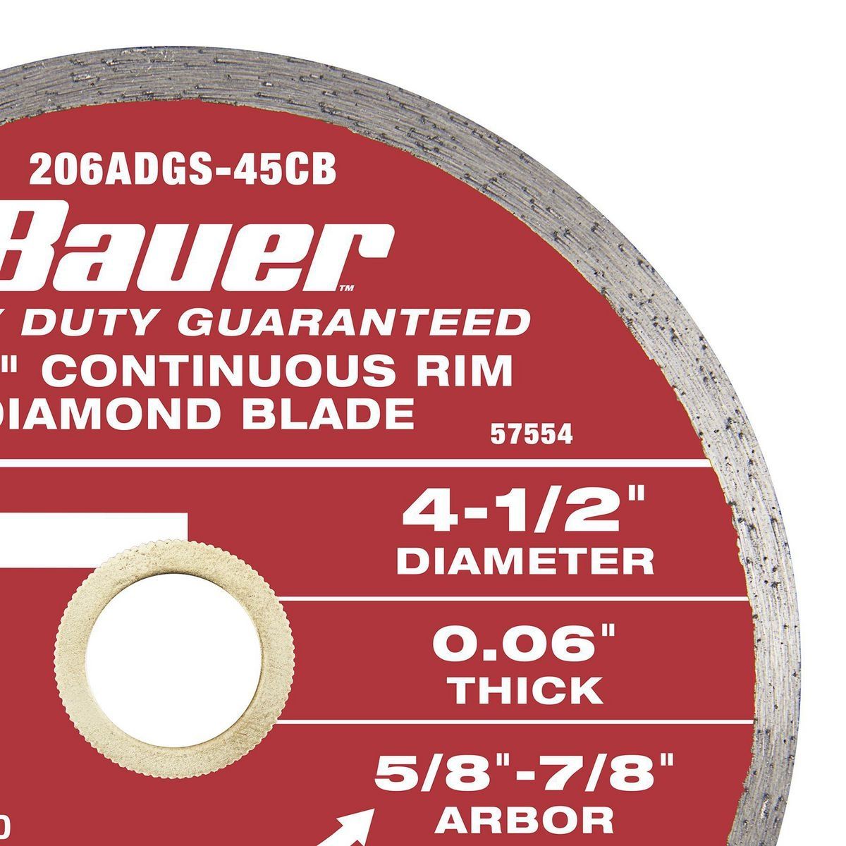 4-1/2 in. Continuous Rim Wet Cut Diamond Saw Blade S272719