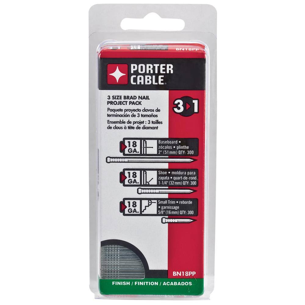 18-Gauge Brad Nail Project Pack E34110