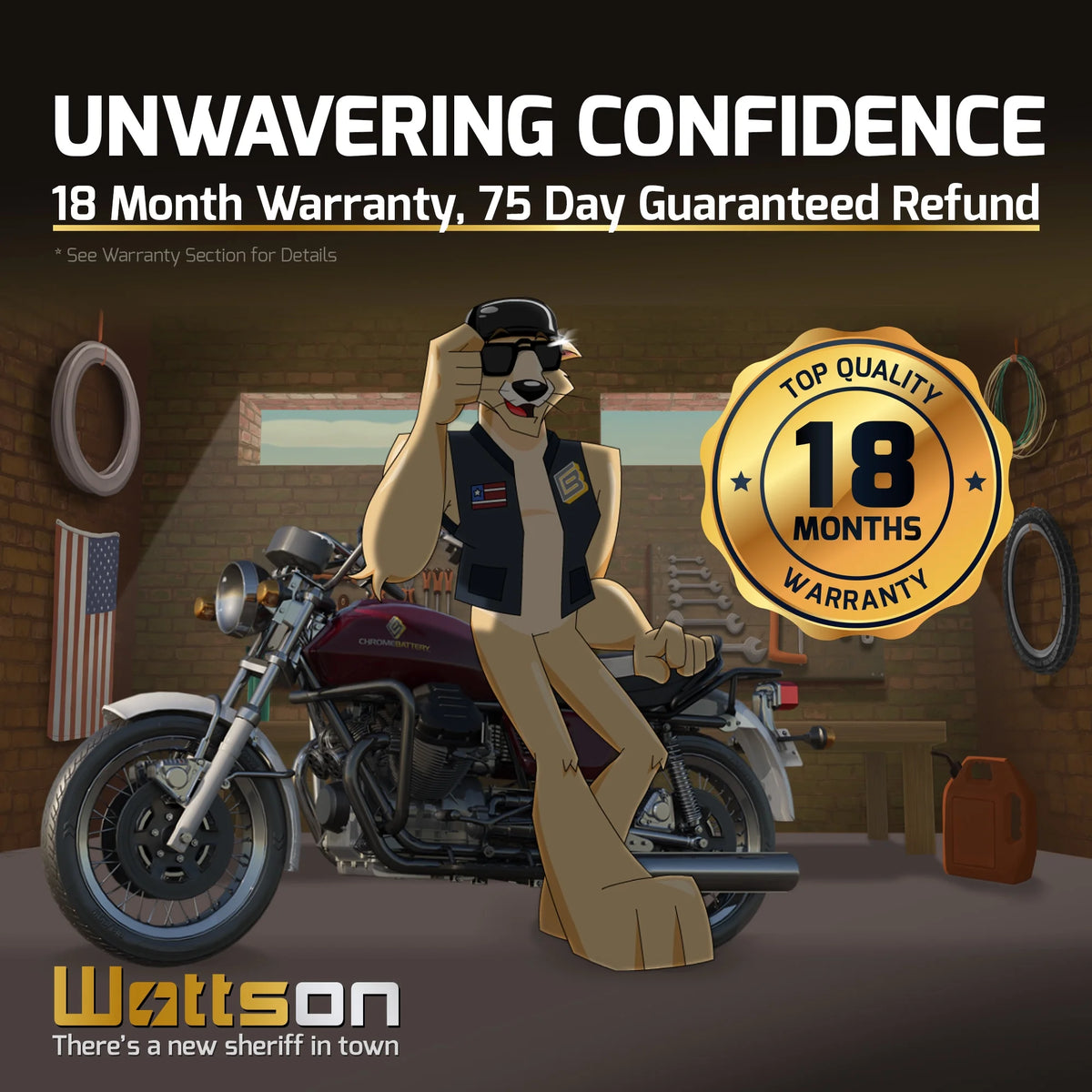 Maintenance Free Sealed Motorcycle Battery O2485