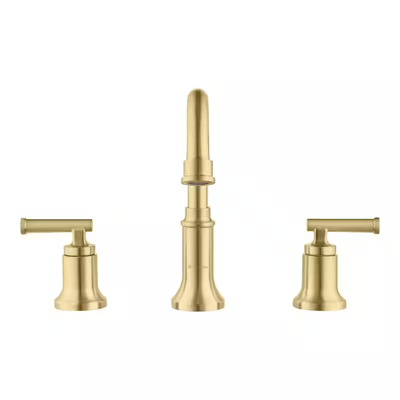 8 in. Widespread Double-Handle High-Arc Bathroom Faucet Matte Gold J144