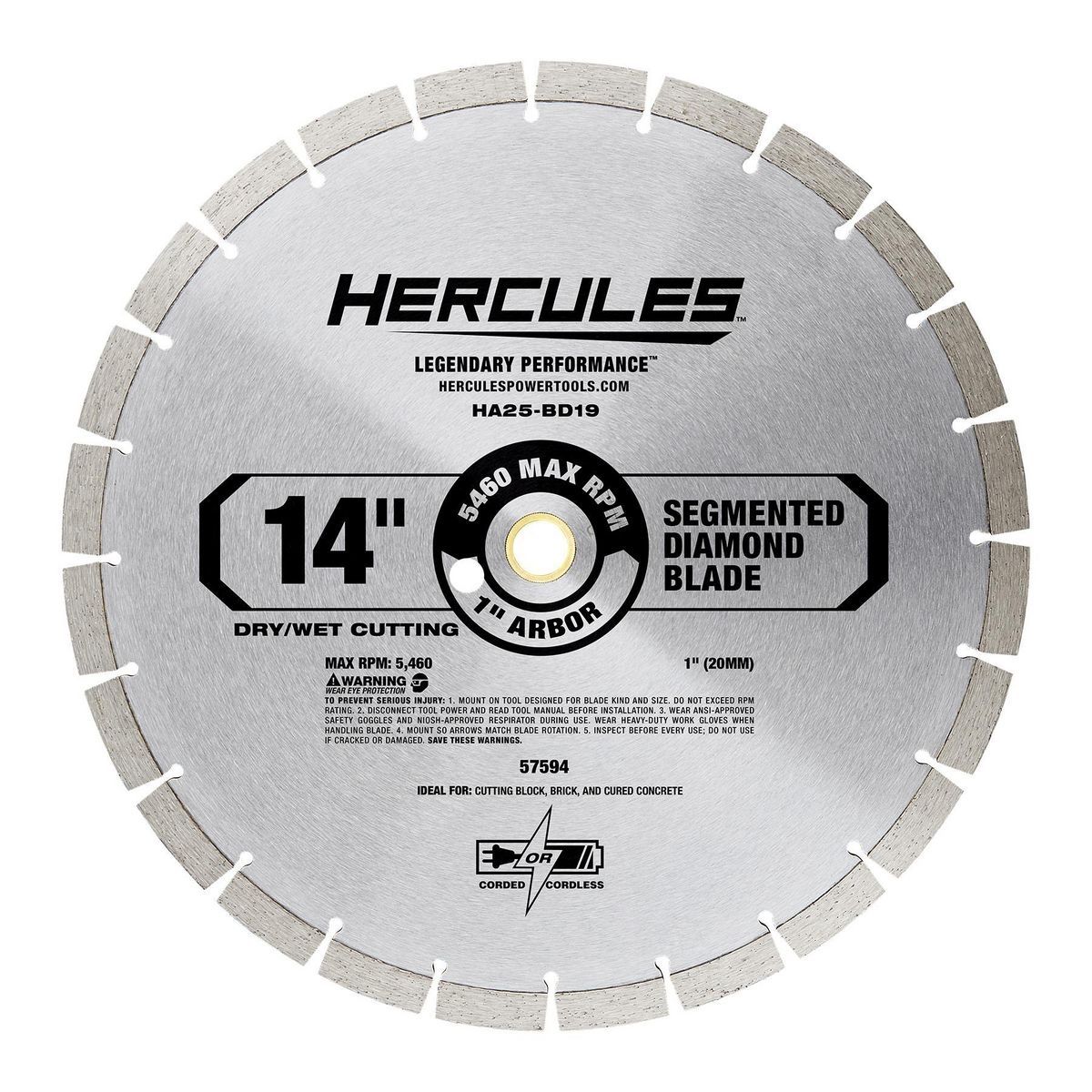 14 in. Segmented Diamond Blade D176520