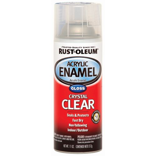 11 oz Gloss Crystal Clear Acrylic Enamel Spray Paint E508
