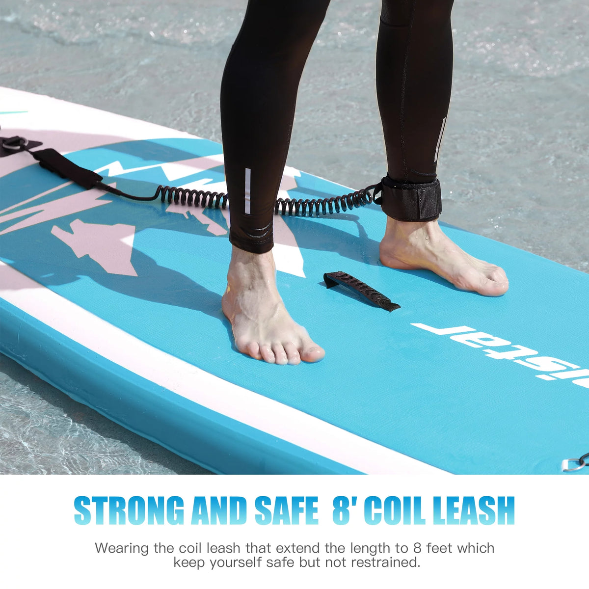10' Inflatable Stand Up Paddle Board with 3 Fins H14350