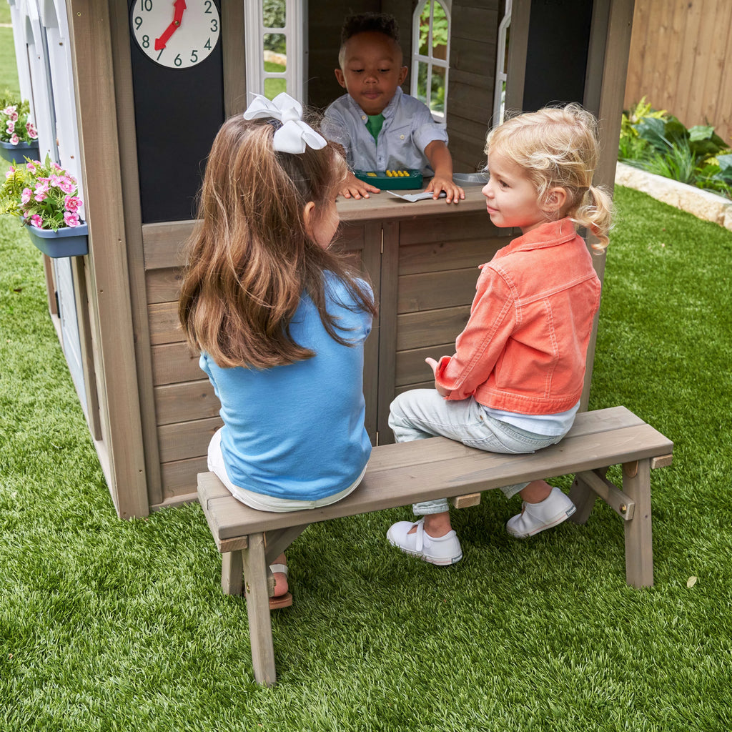 Wooden Outdoor Playhouse with Kitchen W129
